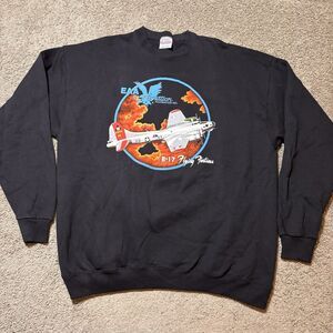 Vtg 90s Santee Sweats B-17 Flying Fortress EAA Aviation Foundation XL Sweatshirt